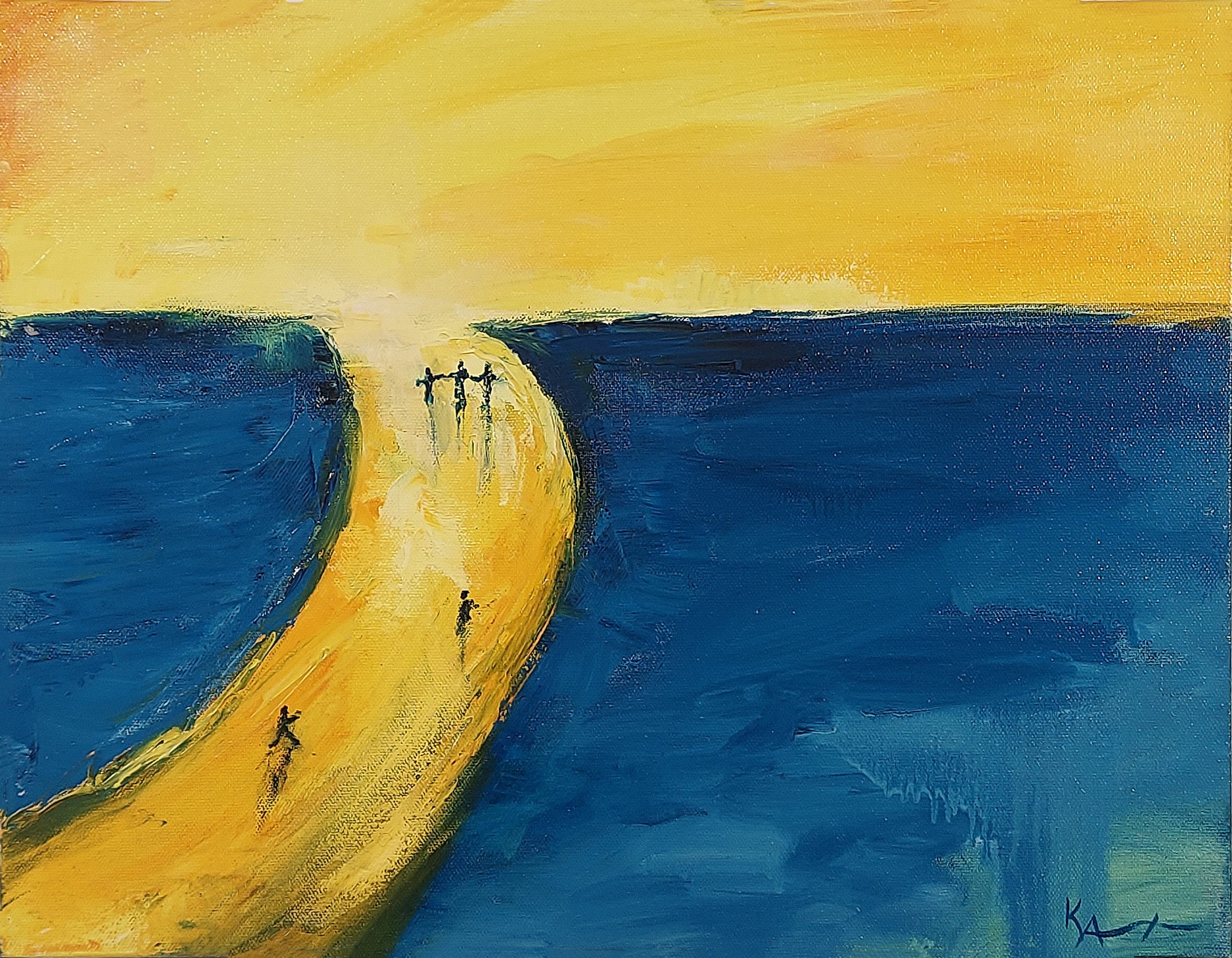 A Path to Peace, oil on canvas, 16x20, 2025