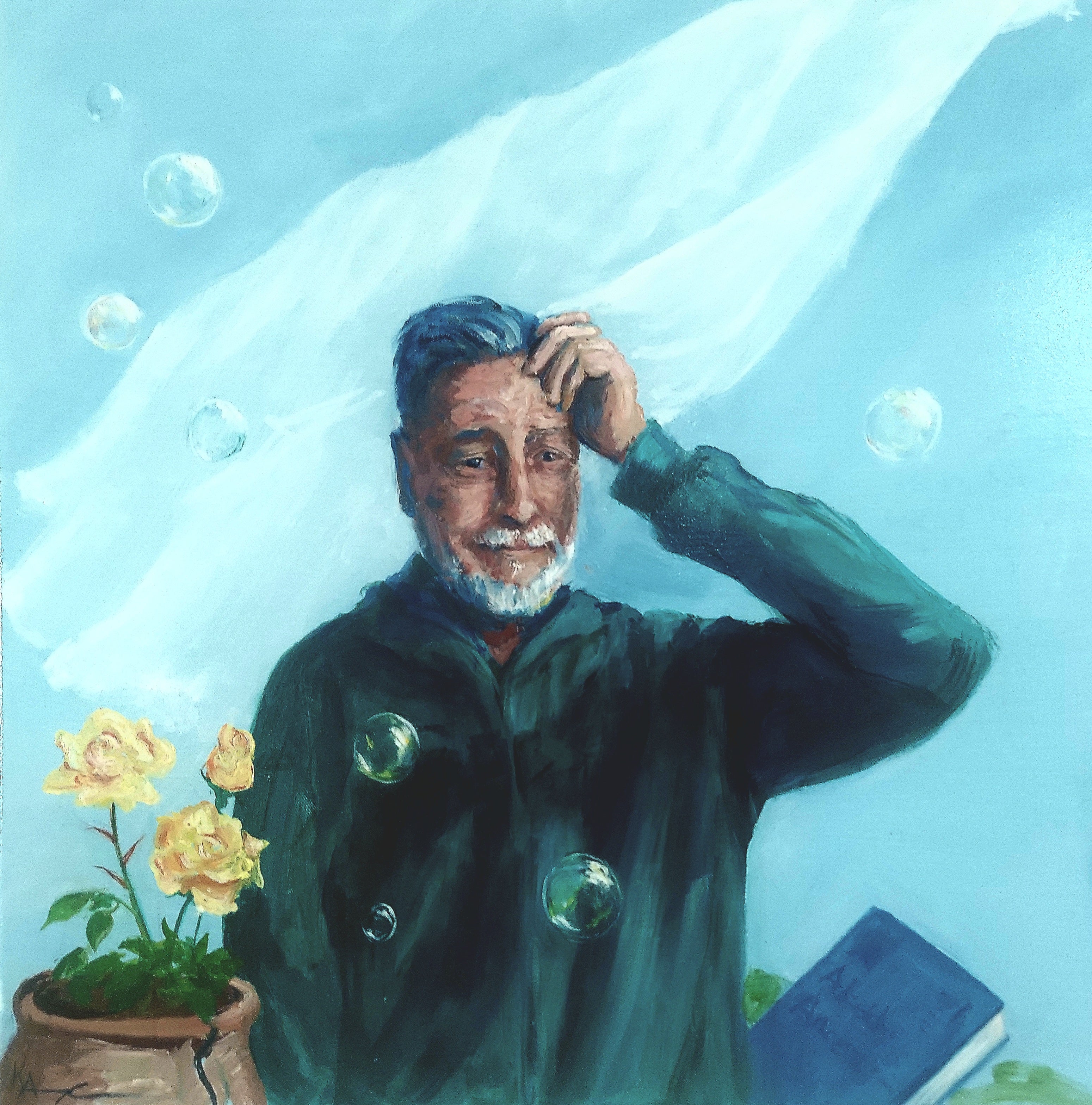 Acceptance, oil on canvas, 24x24", 2026, framed