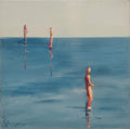 Awaiting the Tide, oil on canvas, 12x12, 2025