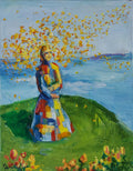Be the Flower You Seek, oil on canvas, 14x11," 2026, framed