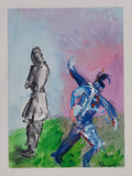 Breaking Free, oil canvas mounted on panel, 12x9", framed, 2026