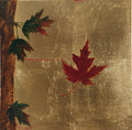 Comfort, Oil on Metal Leaf, 12x12", 2024