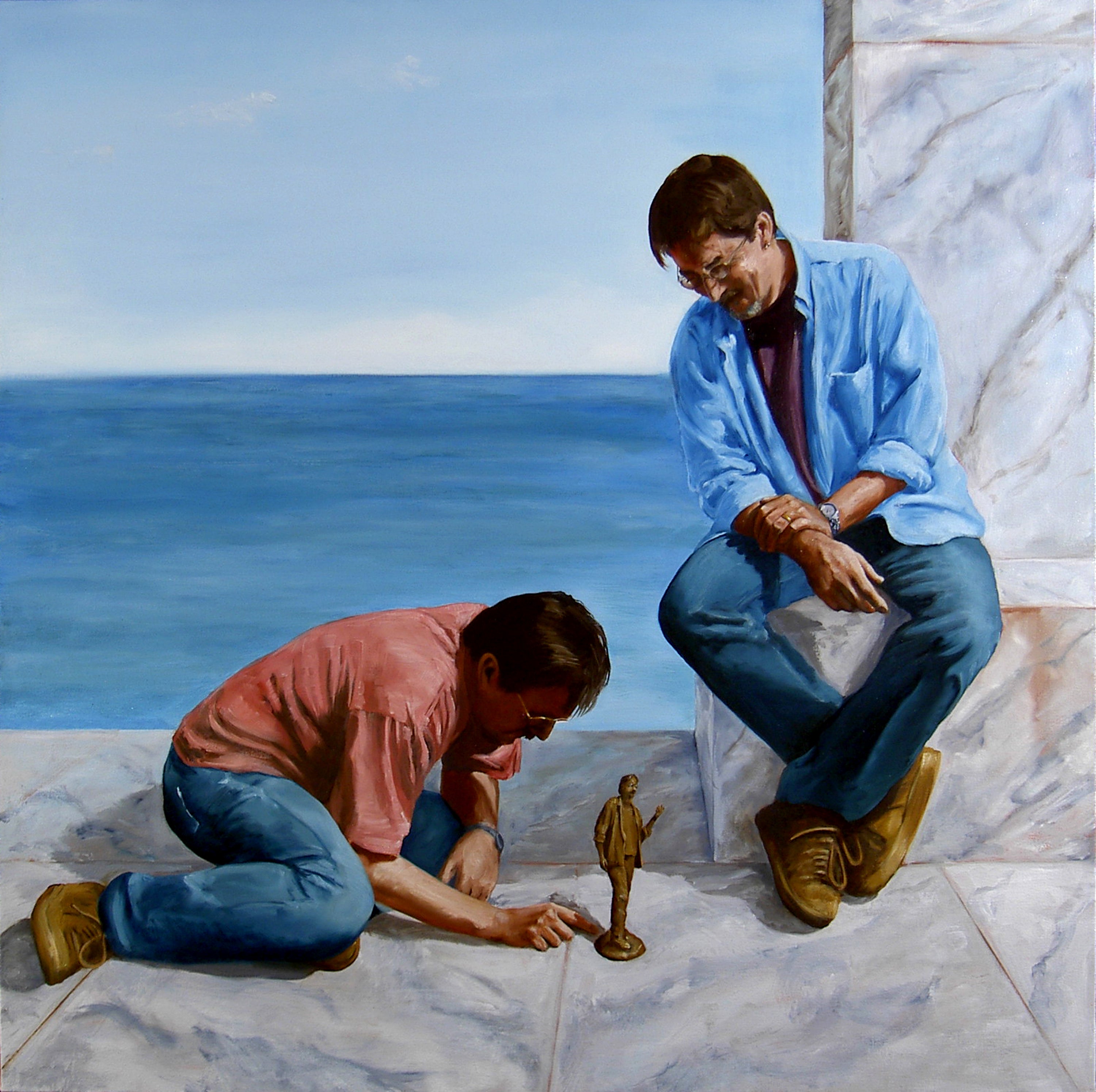 Curiosity and Delight, oil, 36x36", unframed, 2005