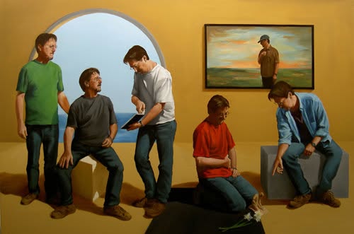 Ode to Narcissus, oil on canvas, 48x71.5", unframed, 2005