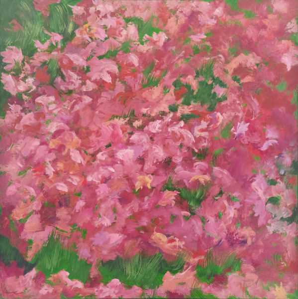 Red Maple Baroque, 0il, 36x36"
