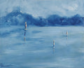 Silvery Dawn, oil on canvas, 16x20, 2025, framed